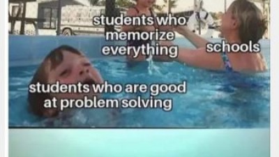 School in the pool