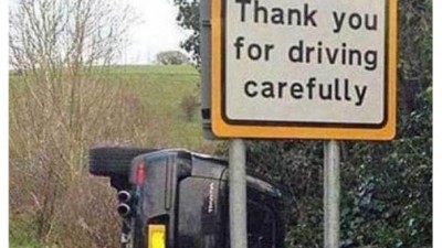 Thank you for driving carefully